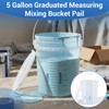 Lounsweer 5 Gallon 2 Pack Clear Bucket with Lid &