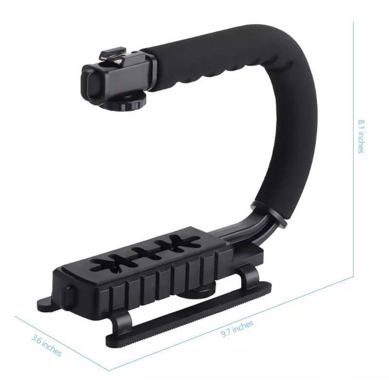Ultra-Light U Shape Flash Bracket / Camera Support Mount Compatible