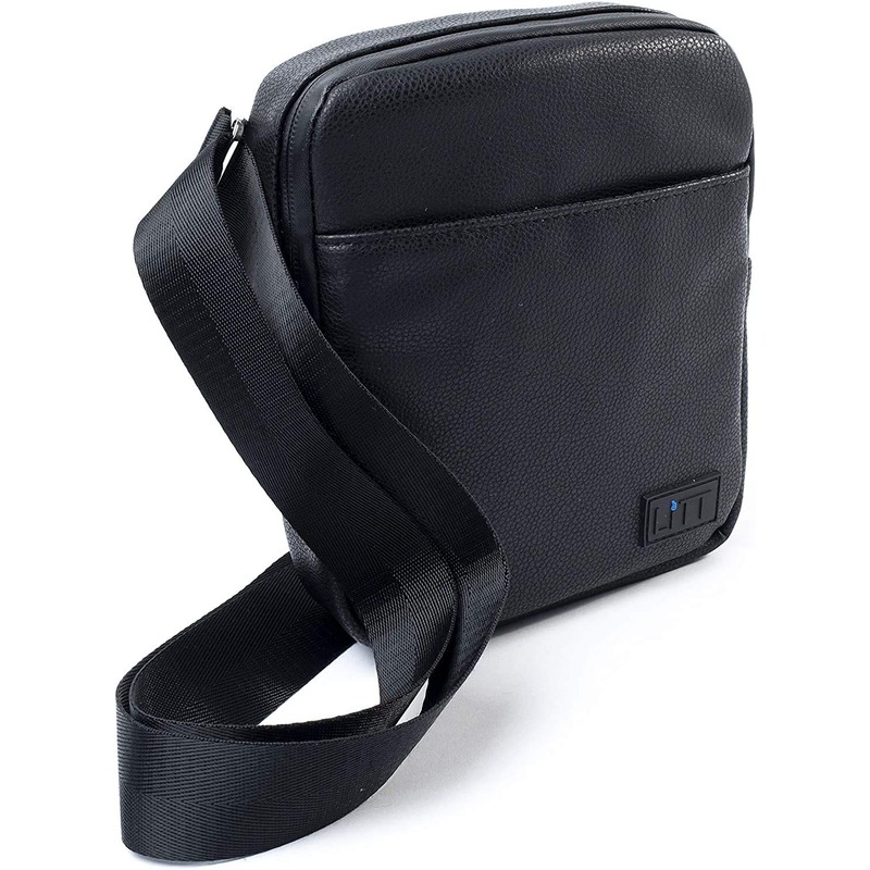 LITT Crossbody Messenger Stash Bag Blocks Oduor | Charcoal Lined