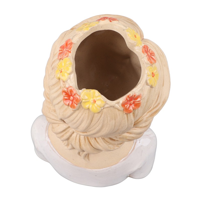 Modern Ceramic Face Vases Decorative Modern Style Shy Girl Flower
