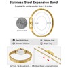 CIVO Small Gold Watches for Women: Stretch Expansion Band Easy