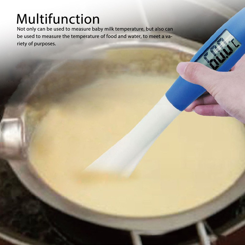 Silicone Spatula Thermometer Digital Display Stainless Steel Cooking Thermometer Food