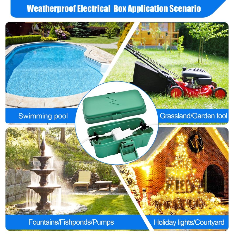 Hrensaw Small Weatherproof Electrical Connection Box(Inner 5.5 x 3 x