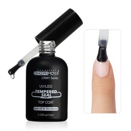 CHERIMOYA Top Coat Tempered Brillante Alta Resistencia UV/LED-Brillo Espejo | Alta Dureza Antirrayaduras,Anti-manchas y Sin Amarilleo–Para Uñas Naturales, Acrílico,Polygel y Esmalte Semipermanente