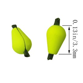 BAIRONG 20pcs Float Foam Tear Drop Strike Indicator Fly Fishing Strike Fly Fishing Bobber (Fluorescent Yellow x 10 + Orange Red x 10)