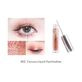 Canusa Liquid Glitter Eyeshadow | Long Lasting | Liquid-type | Quick-Drying | glitter eyeshadow that shimmers like shattered glass in every angle | 2g/0.07 Fl Oz (Orange)