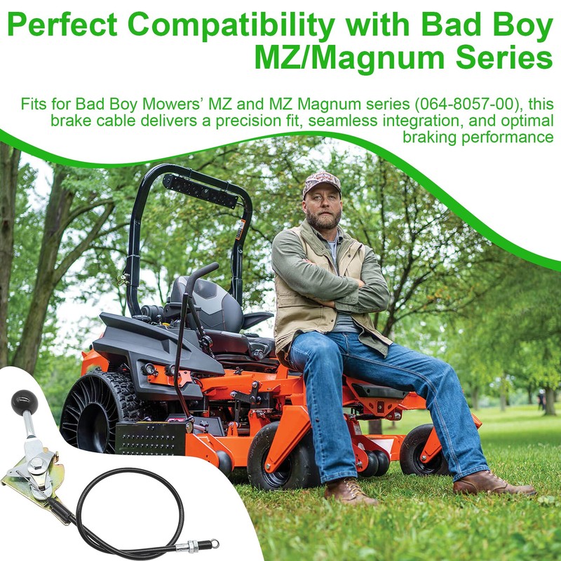 remolean 064-8057-00 Brake Cable Compatible with Bad Boy MZ Magnum