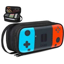 Beaulyn Gamer Pencil Case for Boys Kids - Large Capacity Sturdy Pen Pouch with Zipper, Portable Organizer for School & Travel