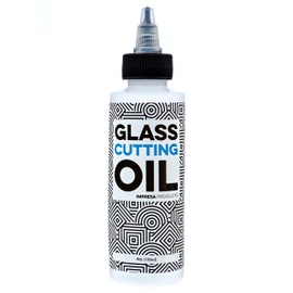 IMPRESA Glass Cutting Oil - Precision Twist Top for Extended Tool Life & Clean Cuts - Versatile Fluid for Stained Glass, Bottle Cutter & Mirror Cutting - 4 Oz, Black