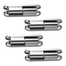 0XBIT Door Hinge 4 Pieces Heavy Duty Hinges, Removable Hinge, Gate Hinges for Wooden Gates, Quiet Door Hinge, Rotatable, Suitable for Cabinet Doors, Room Doors, Furniture Doors