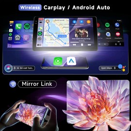 4G+ 128G Upgrade Car Radio for Honda Civic 2012-2015, Driauto 9 inch Double Din Car Stereo with Wireless Carplay and Android Auto Mirror Link, Bluetooth WiFi GPS Navi SWC Backup Camera EQ FM/RDS