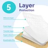 Conkote Silicone Wound Bandages, Adhesive Foam Dressings 4'' X 4'',