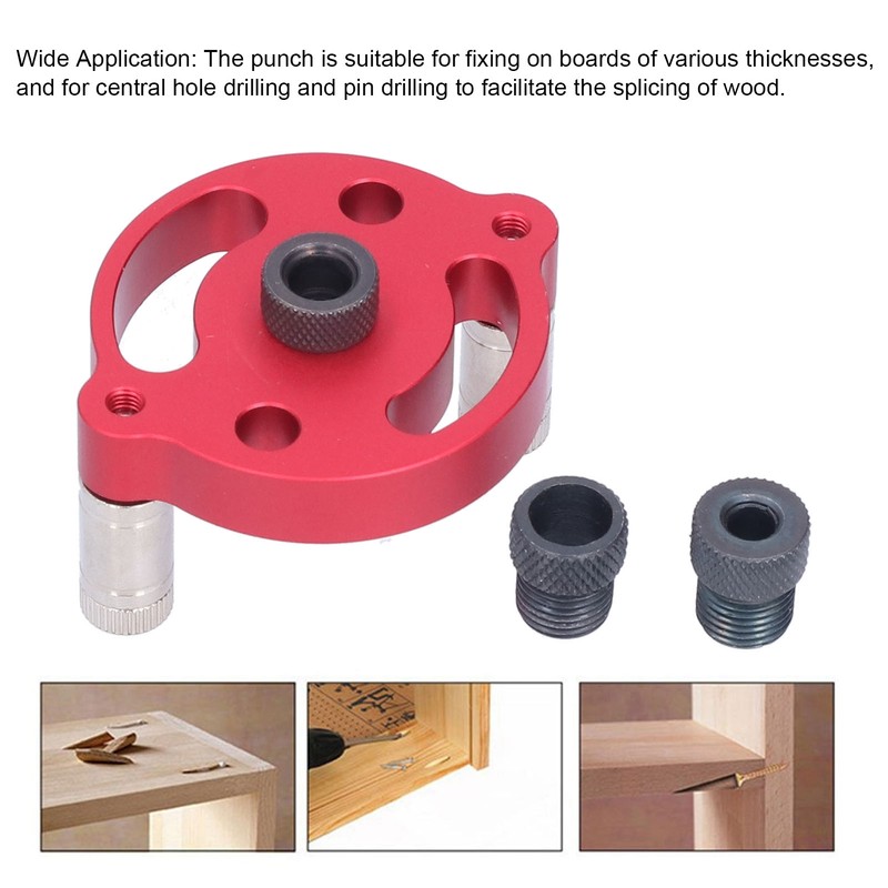 Vertical Dowel Jig Round Aluminum Alloy Self Centering Drill Guide