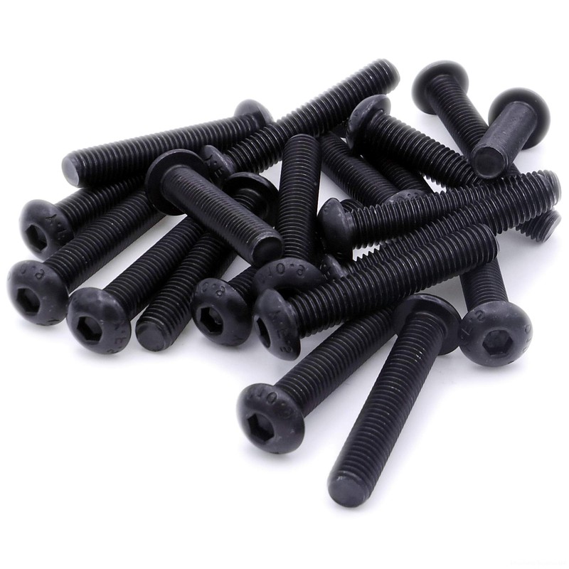 M12 (12mm x 35mm) Hex Socket Button Machine Screw (Bolt)