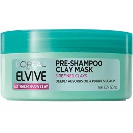 L'Oréal Paris Hair Expert Extraordinary Clay Pre-Shampoo Cleaning Mask, 5.1 oz