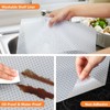 Shelf Liners for Kitchen Cabinets, Waterproof Kitchen Cupboard Liner, Refrigerator