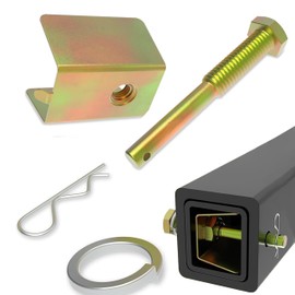 Suspension Dudes Anti-Rattle Trailer Hitch Pin Prevents Wobble and Swaying, Corrosion Resistant- Fits 2" Receiver with 1/2" Pinhole - Gold