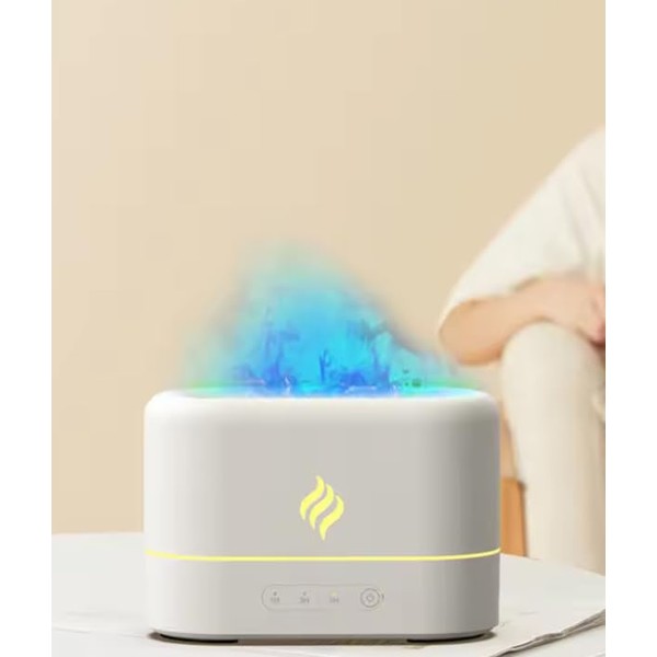 Generic Noiseless Aroma Air Humidifier Diffuser, 7 Flame Colors, 250ml,