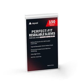 Rayvol Resealable Bags for Graded Comics CGC & CBCS - 9'' x 14'' (150 Count)