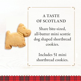 Walker's Shortbread Mini Scottie Dog Shaped Cookies, Pure Butter Shortbread Cookies, 5.3 Oz Box