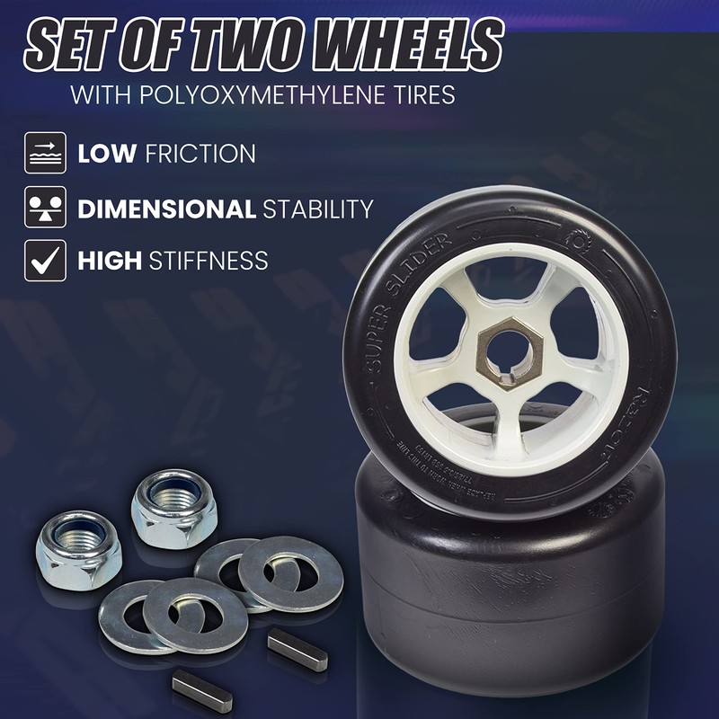 AlveyTech Super Slider POM Rear Wheels for the Razor Ground