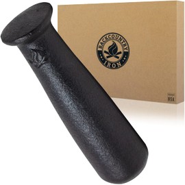 Backcountry Iron 6.25 Inch Heavy Cast Iron Pestle for Grinding and Pulverizing
