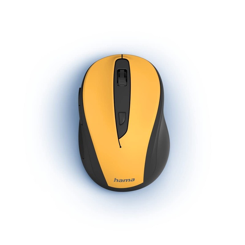 Hama ergonomische Funkmaus kabellos (6 Tasten, 2,4GHz, 800/1200/1600dpi, optische Maus