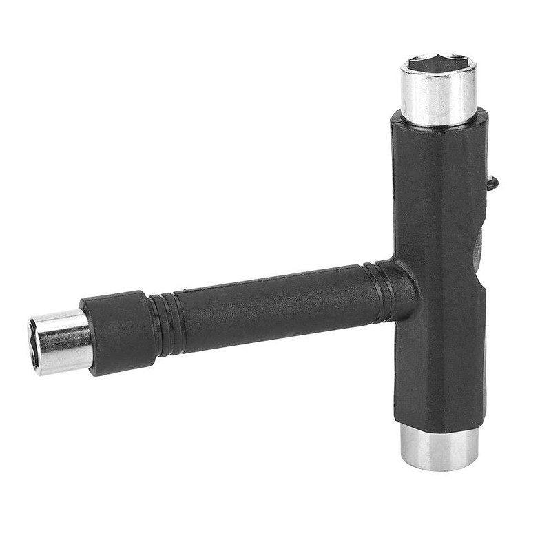 Alomejor 2 Sets Skateboard Wrench Steel T Shape Skateboard Roller