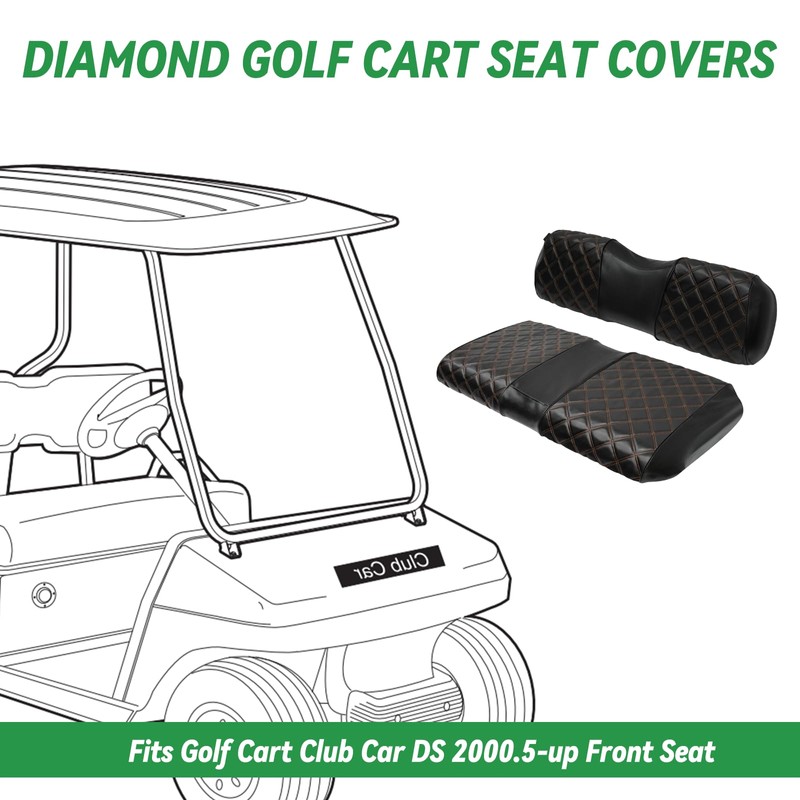 XUANYUDG0769 Golf Cart Seat Covers for Club Car DS 2000.5+