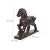 Alipis Wood Craft Horse Statue Horse Sculpture Ornament Simulation Animal