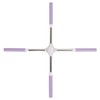 Yoga Pranayama Stick Purple Stainless Steel Correct Hunchback Open Shoulder