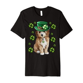 Dog Retriever Lover Leprechaun Hat Shamrock St.Patrick's Day Premium T-Shirt