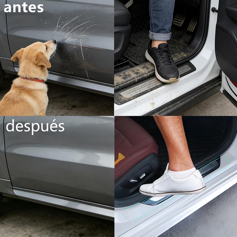 Protector de Borde de Puerta de Coche 3M con Raspador