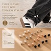 VLUNT 12 Pcs Pearl Safety Pins for Clothes Decorative Small