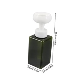 BIUDECO Travel-Sized Portable Foam Soap Dispenser 300ml Refillable Hand Soap Pump Bottle