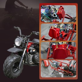 Billet Aluminum Valve Cover Red for Predator 212cc 196cc Non-Hemi GX160 GX200 Clone Engine,for Coleman CT200U BT200X CT100U Mini Bike KT196 Go Kart Baja Hisun Tillotson