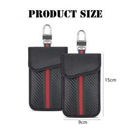 XFSRG 2 Pack Keyless Go Protection Car Key Case Smart Car Key Case with RFID Blocking & Remote Key Shielding for All Cars from EU, America and Asia