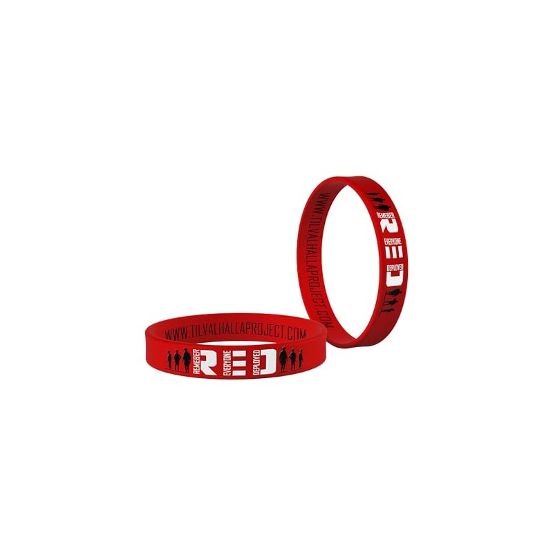 Til Valhalla Project Remember Everyone Deployed Silicone Band | Veteran
