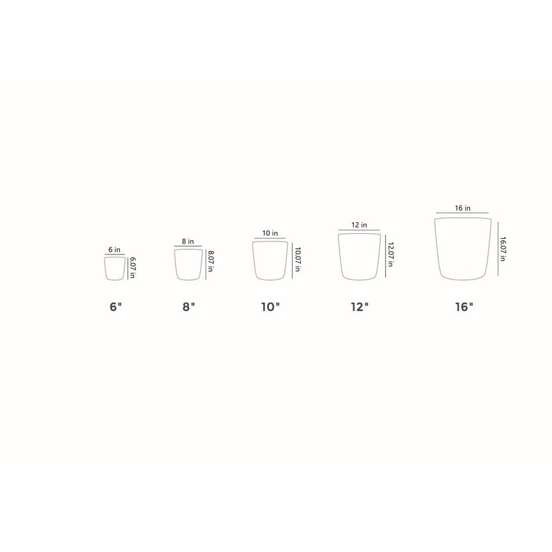 The HC Companies ARP10000P26 Round Planter, Black Onyx