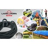 Langhorn black elastic bungee cord, 10 meter 32 feet 5/32”