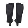 2pcs Half Chap Black Flexible Mesh Equestrian Half Chap for