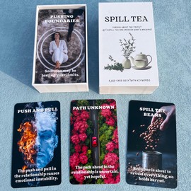 GZXINKE Spill Tea Oracle Deck, Relationships Oracle Cards, Life Oracle Deck, Oracle Cards Deck for Beginners, Uncover Hidden Truths and Life Relationships