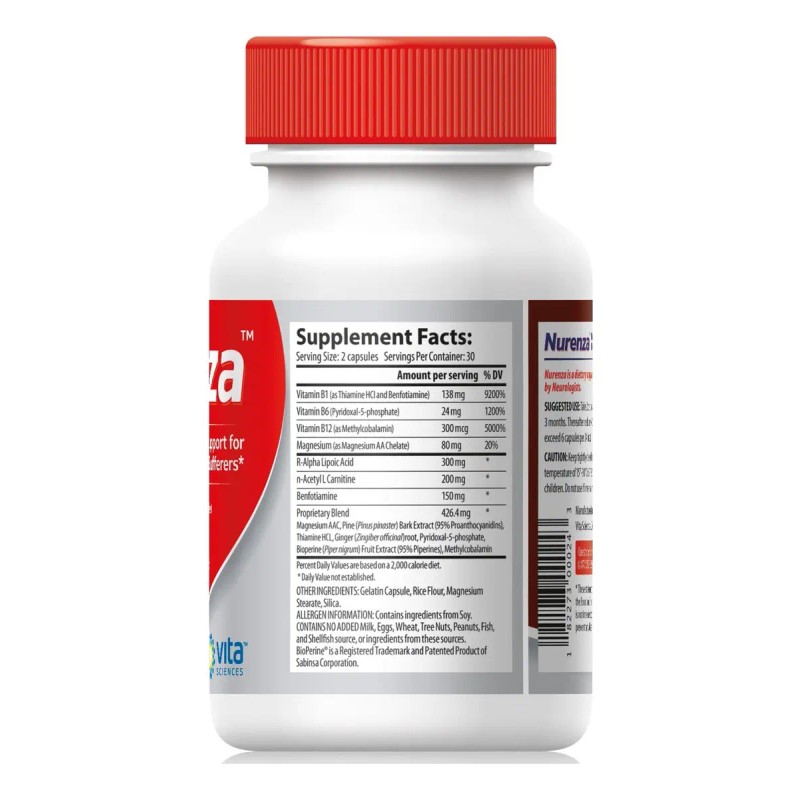 Vita Sciences Nurenza Suplemento Neuropatía 60 Ct