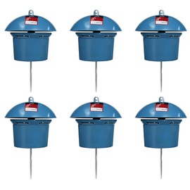 6 Pack Snake Repellent Container Refillable Snake Bait Container for Outdoor, Weather-Resistant Design for Lawn, Garden, Yard - No Bait Included