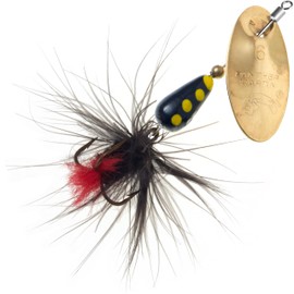 Panther Martin PMISRF_6_GBK Inline Swivel Regular Fly Spinners Fishing Lure - Gold/Black Fly - 6 (1/4 oz)