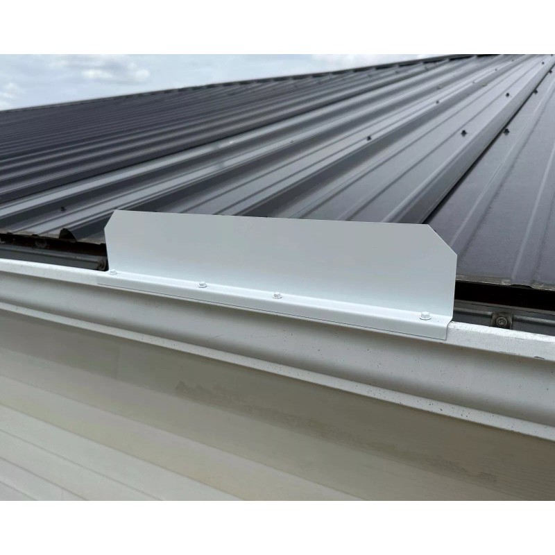 GutterWorks.com GUTTER VALLEY SPLASH GUARD-STRAIGHT (3 CT) - CLAY