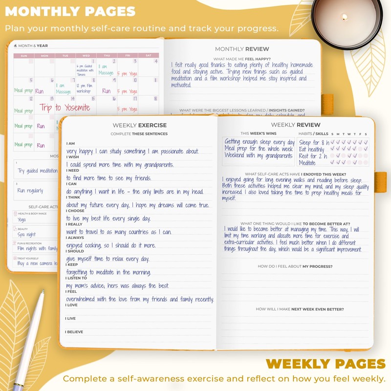 Clever Fox Self-Care Journal – Wellness & Daily Reflection Notebook