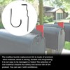 Mailbox Latch and Handle Kit, Thickened Metal Mailbox Door Replacement