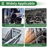 X AUTOHAUX Straight Exhaust Pipe Tube with Bead Roll DIY