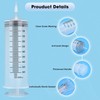 500mL Large Syringe with Tip Adapter, Individual Sealed and Sterile,
